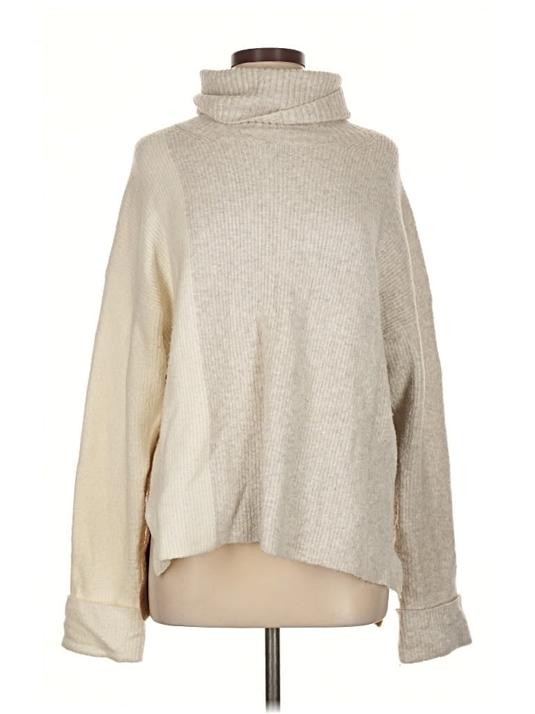 Pre-owned French Connection Turtleneck Sweater In Brown