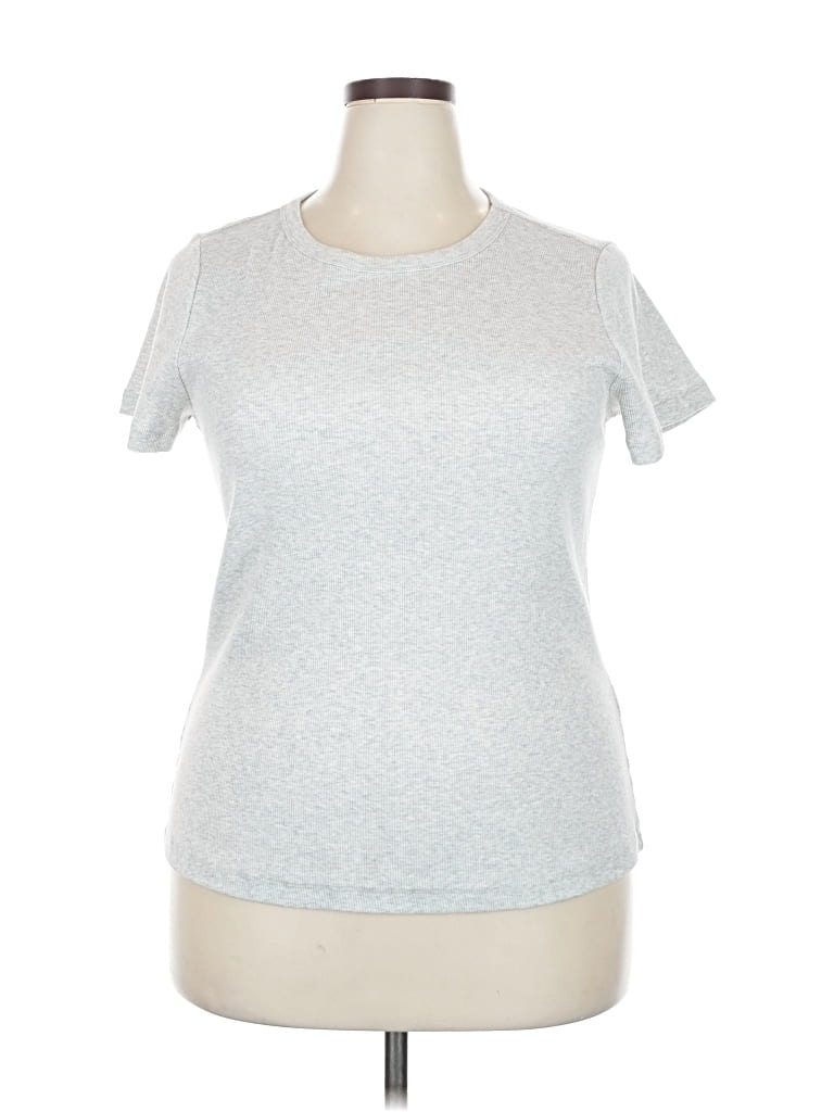 Pre-owned Market & Spruce Short Sleeve T-shirt In Silver