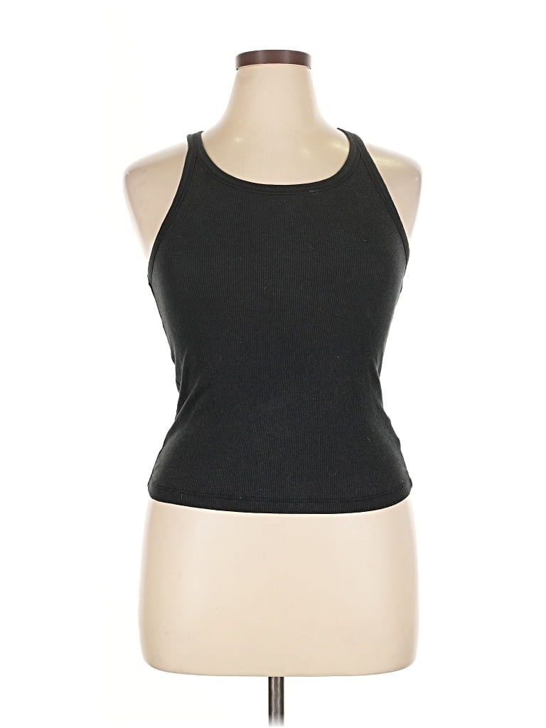 Pre-owned Ultra Flirt Tank Top Black Halter Neckline Tops