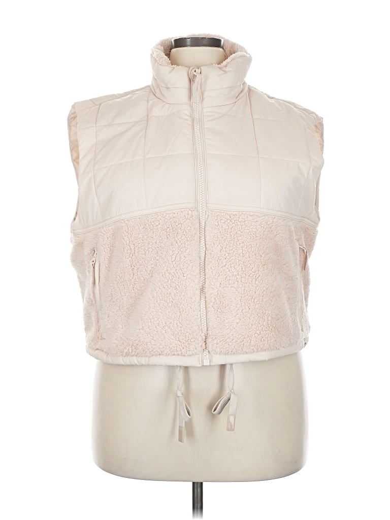 Joylab Faux Fur Vest In Neutral
