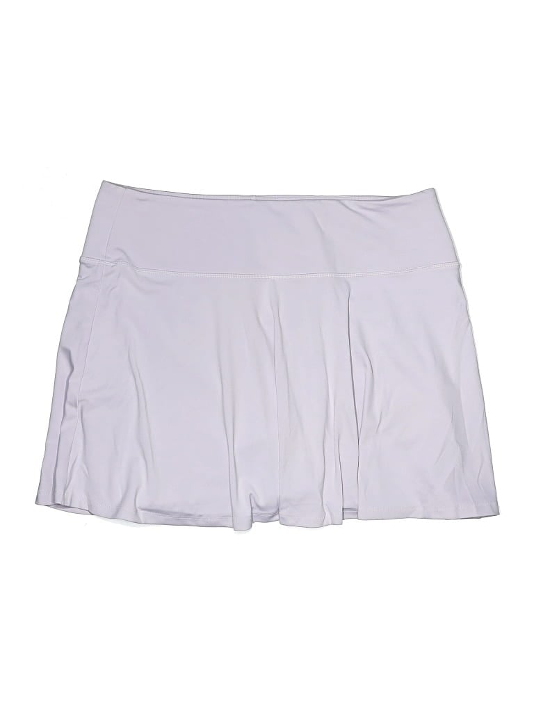 Pre-owned Girlfriend Collective Active Skort In Silver