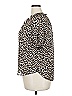 Ann Taylor LOFT 100% Polyester Animal Print Brown Short Sleeve Blouse Size XXL - photo 5