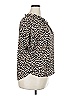 Ann Taylor LOFT 100% Polyester Animal Print Brown Short Sleeve Blouse Size XXL - photo 4