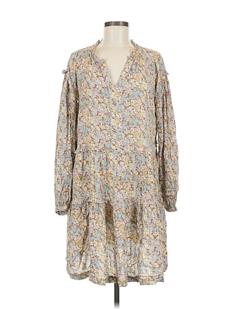 Pre-owned Elan Casual Dress In Gray