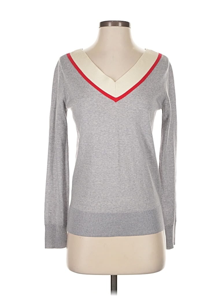 Banana Republic Wool Pullover Sweater In Gray