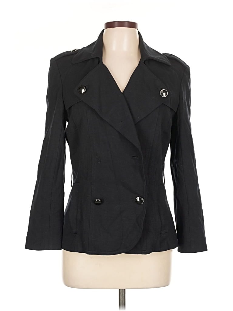 Pre-owned Caché Blazer Jacket In Black