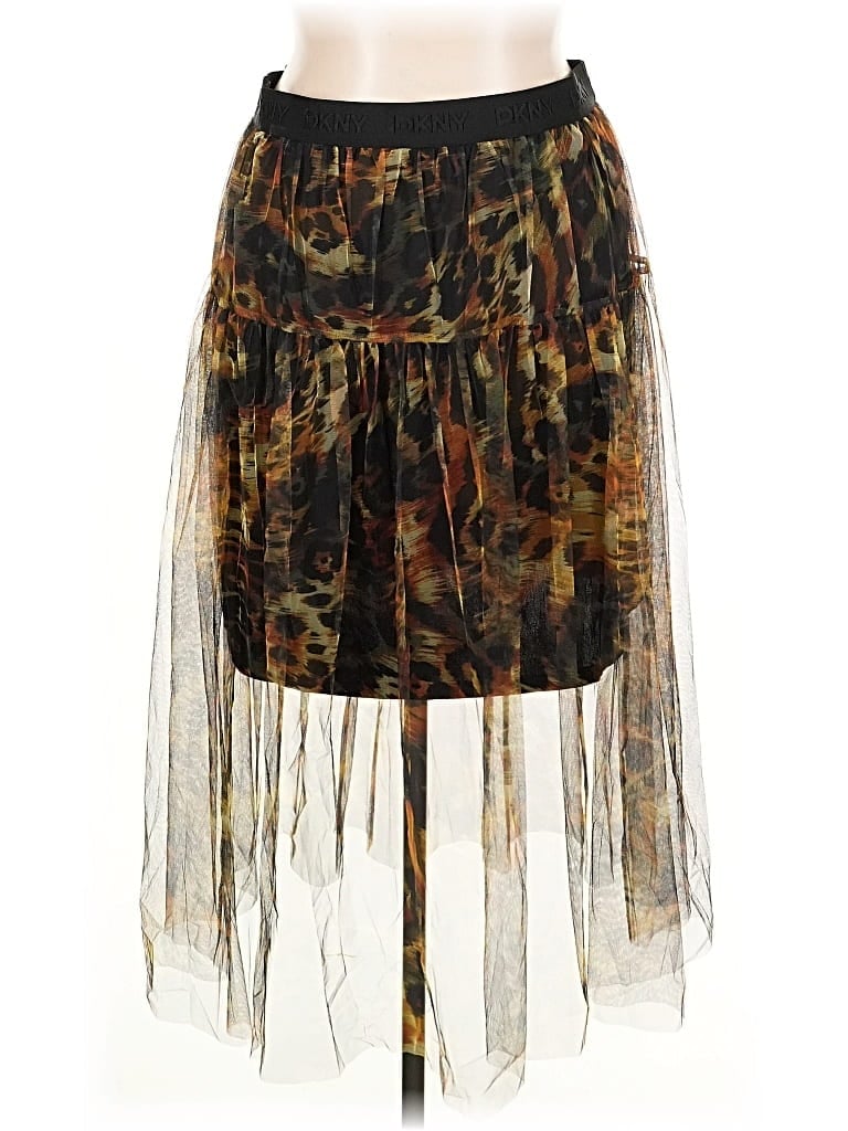 Pre-owned Dkny Casual Skirt In Brown