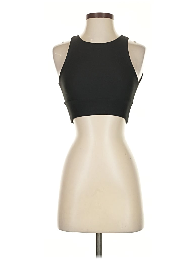 Pre-owned Becca Tank Top Black Halter Neckline Tops