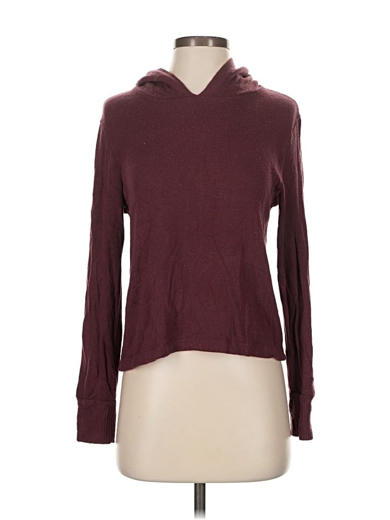 Pre-owned Lna Pullover Sweater In Burgundy