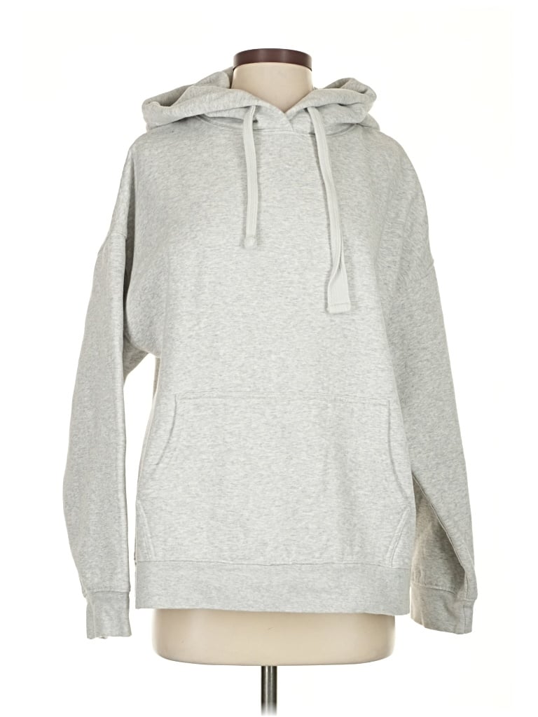 Pre-owned Brunette The Label Pullover Hoodie In Silver