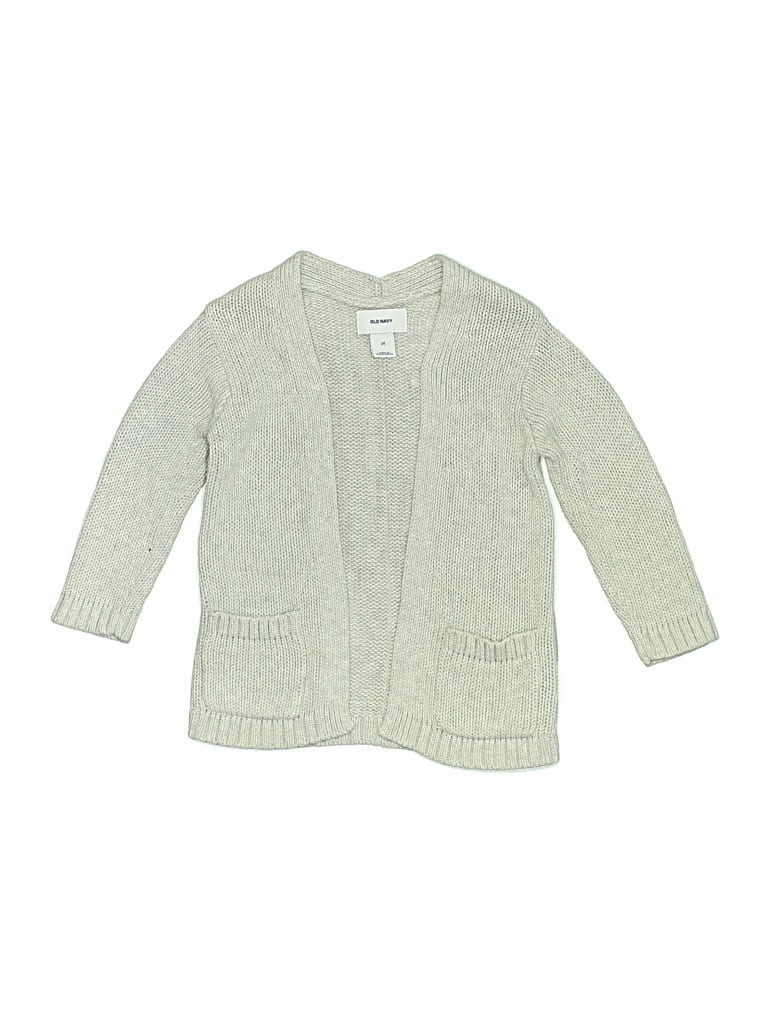 Pre-owned Old Navy Kids' Cardigan Sweater In Gray