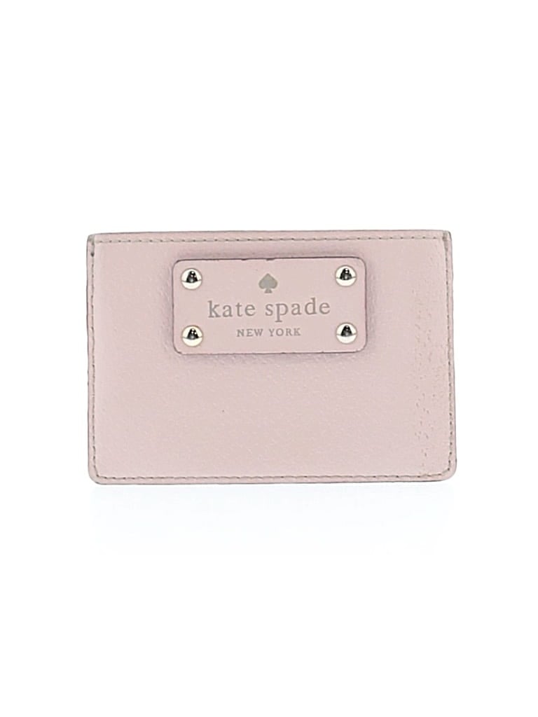 Pre-owned Kate Spade New York Leather Card Holder In Pink