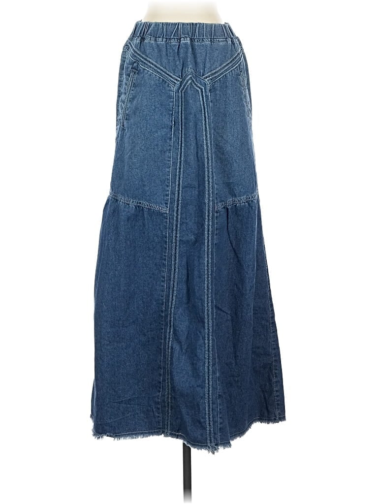 UNBRANDED Pre-owned Denim Skirt In Blue