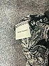 Black Saks Fifth Avenue 100% Polyester Silver Black Long Sleeve Blouse Size S - photo 7