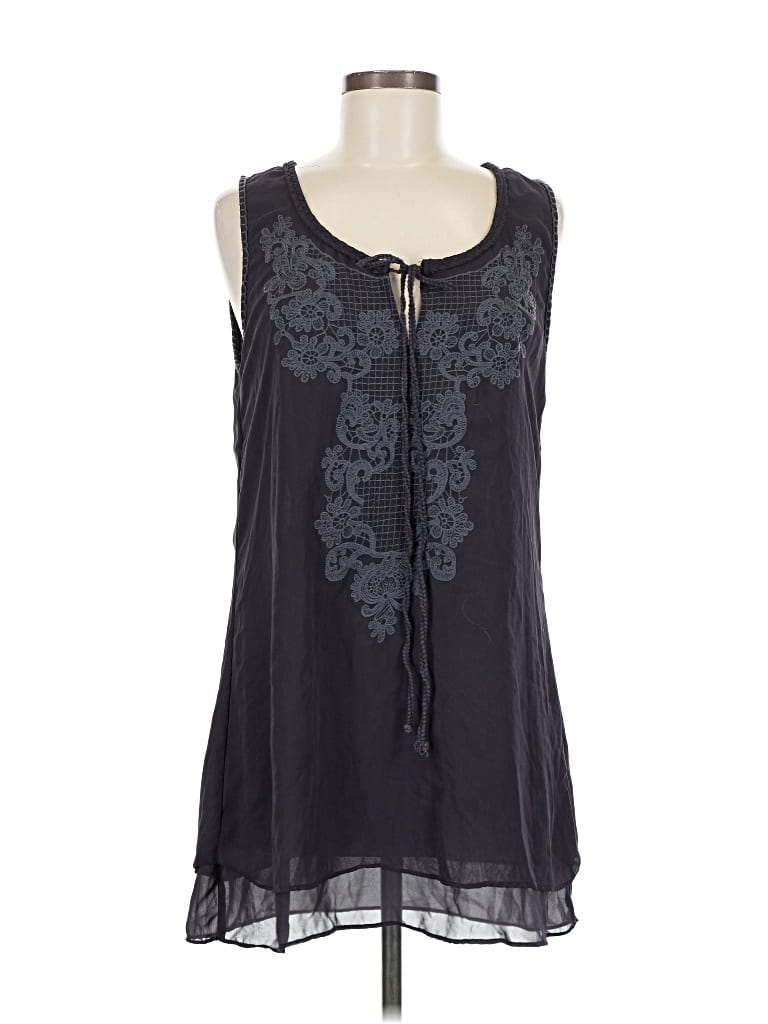 Pre-owned Monoreno Sleeveless T-shirt In Black