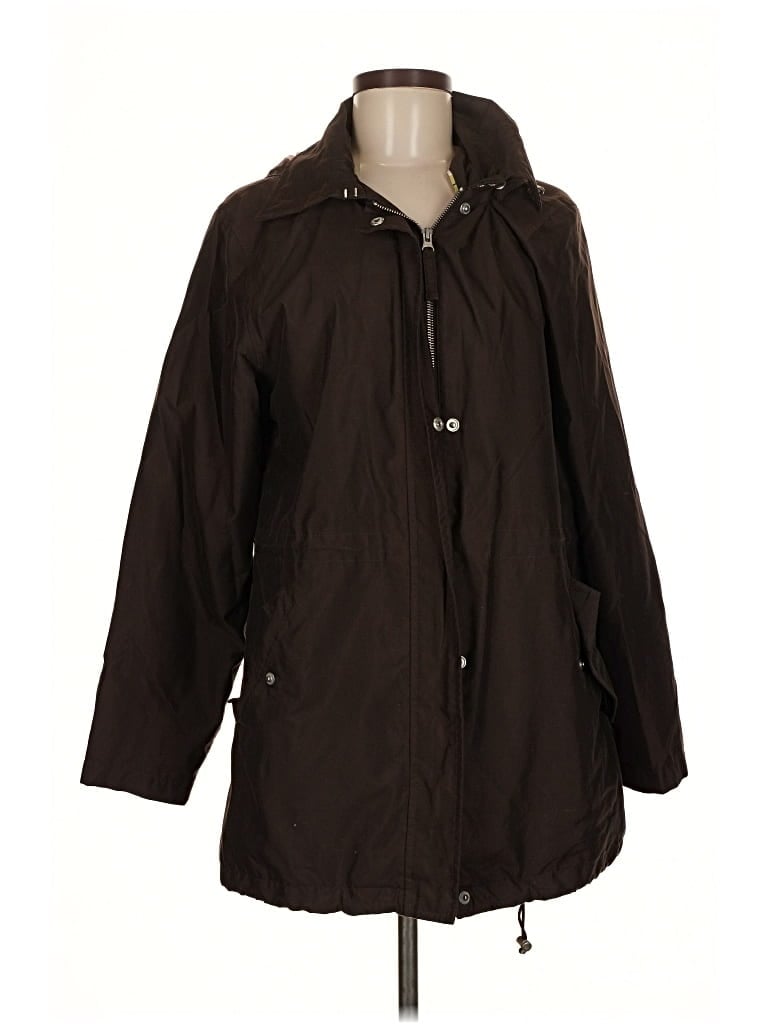 Pre-owned Lands' End Raincoat In Brown