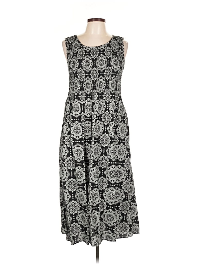 Pre-owned Croft & Barrow Casual Dress In Gray