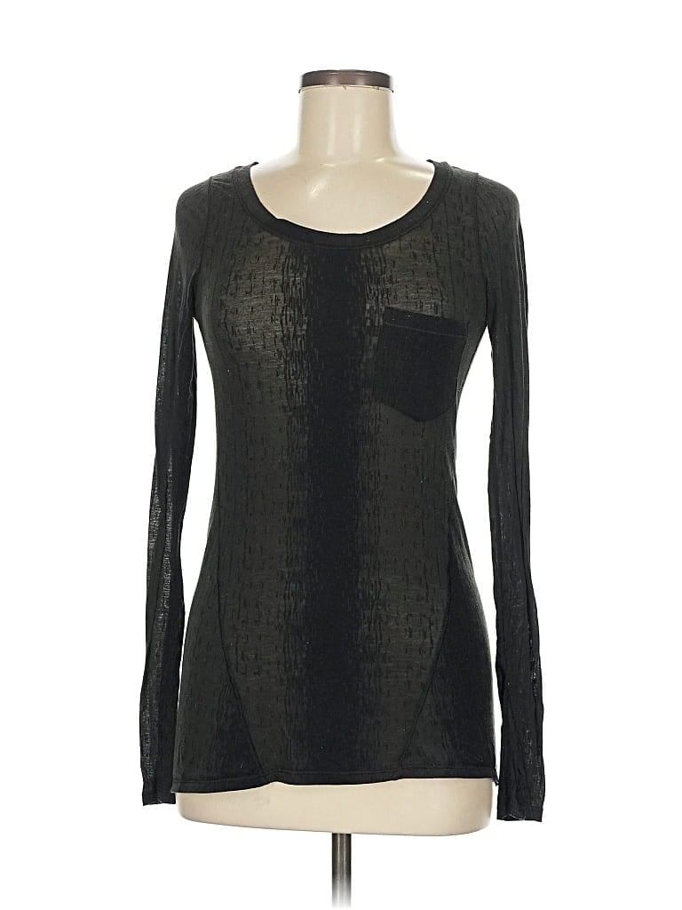 Pre-owned Lululemon Athletica Long Sleeve T-shirt In Black