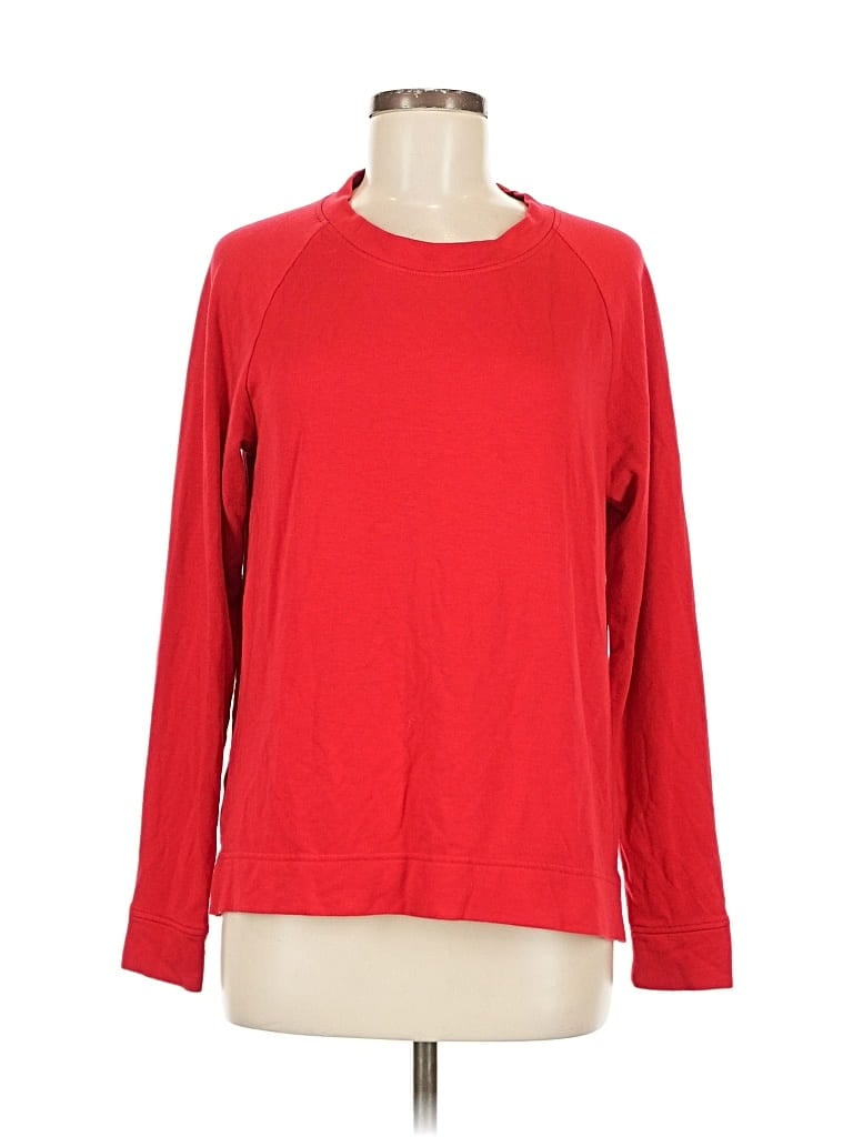 Pre-owned Lou & Grey Pullover Sweater In Red