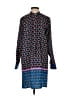 Jade 100% Polyester Print Blue Casual Dress Size S - photo 1