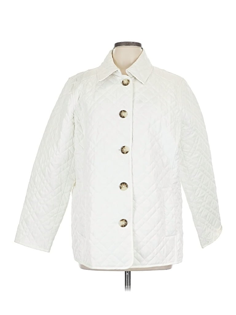 Pre-owned Chico's Coat In White