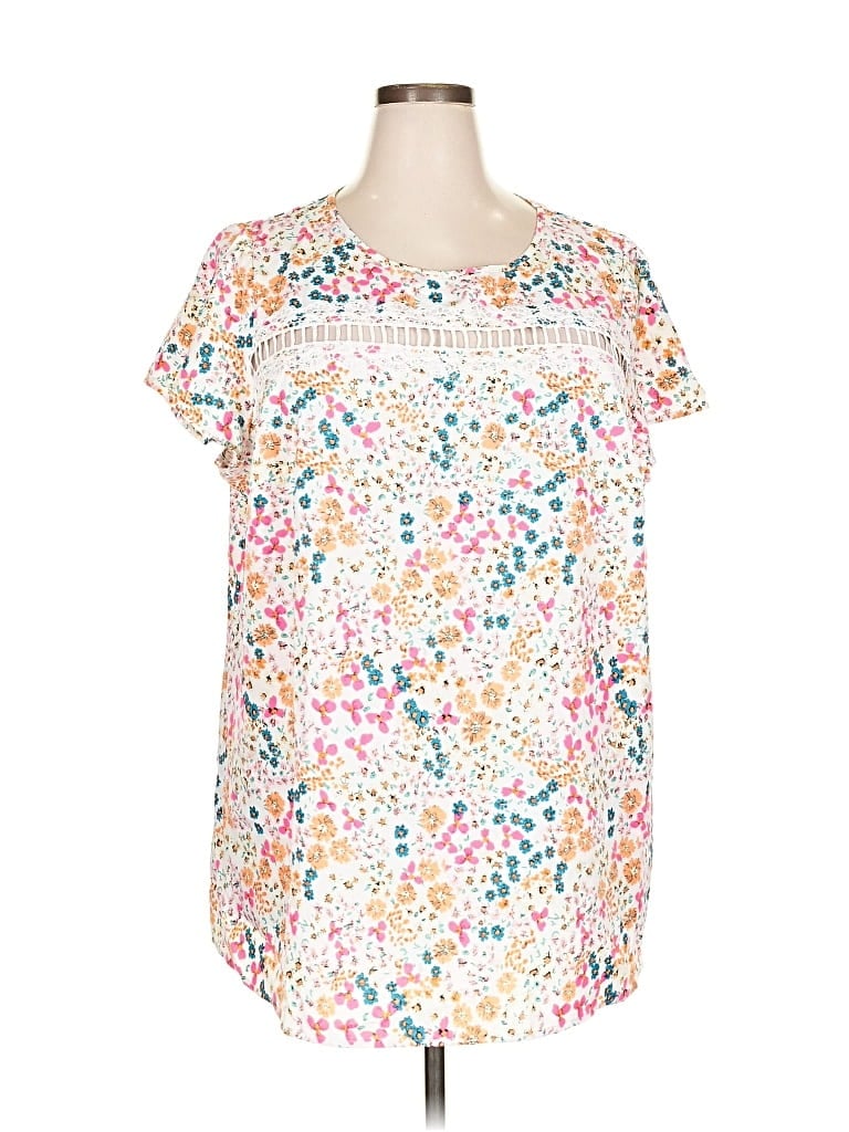 Bloomchic Short Sleeve Blouse In Multi