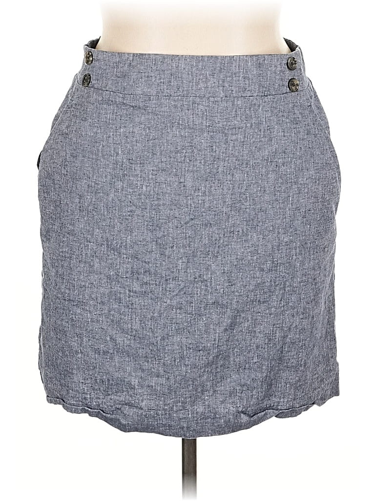 Pre-owned Ann Taylor Factory Casual Skirt In Gray