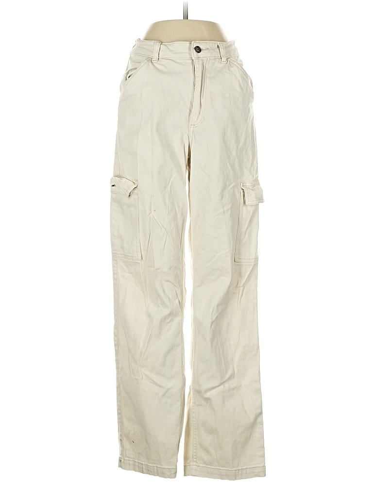 Pre-owned Hollister Cargo Pants In White