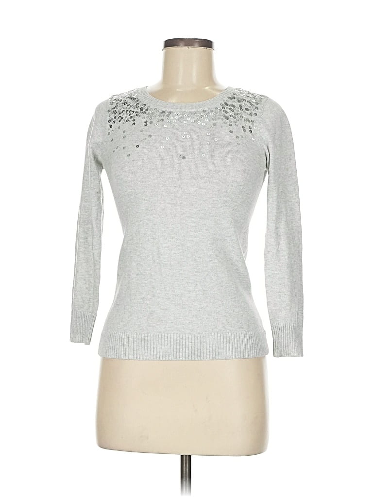 Pre-owned Old Navy 3/4 Sleeve T-shirt In Silver