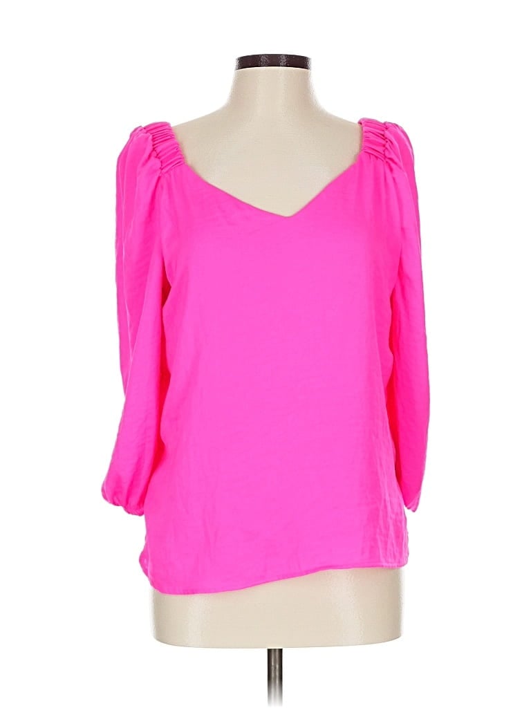 Pre-owned Vince Camuto 3/4 Sleeve Blouse In Pink
