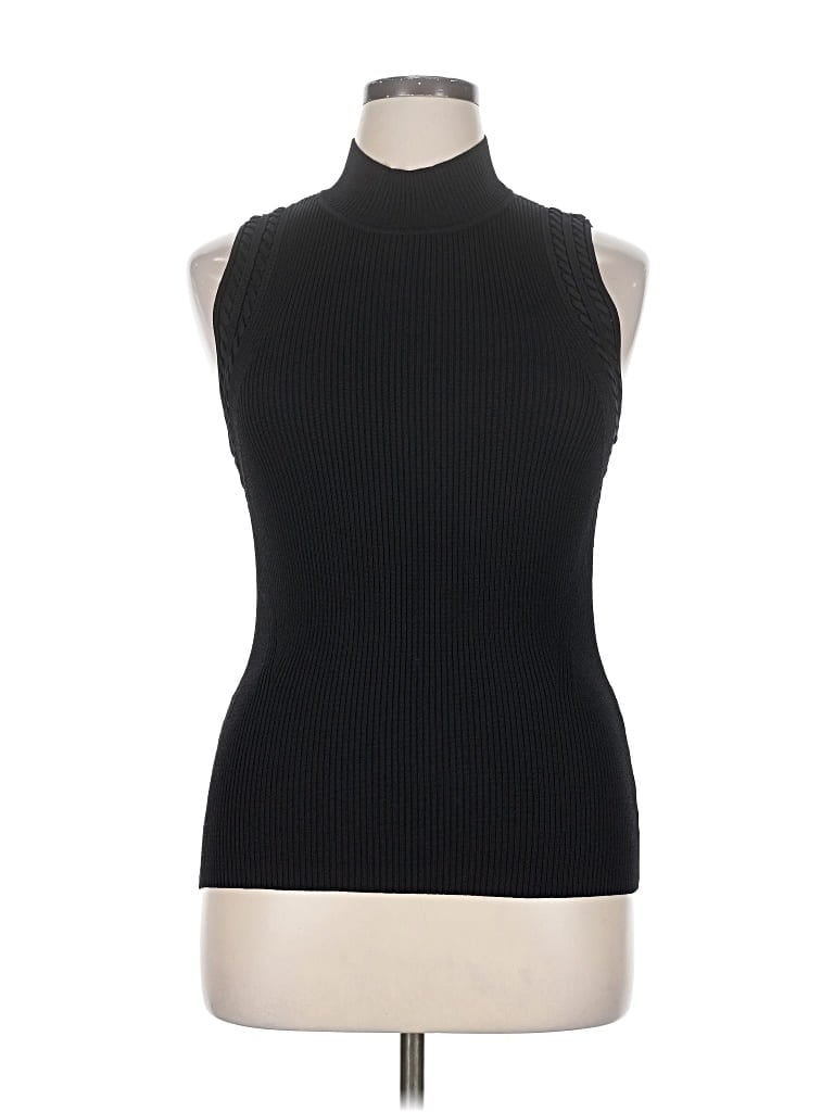 Pre-owned White House Black Market Sweater Vest In Black