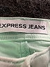 Express Jeans Color Block Green Jeans Size 2 - photo 7