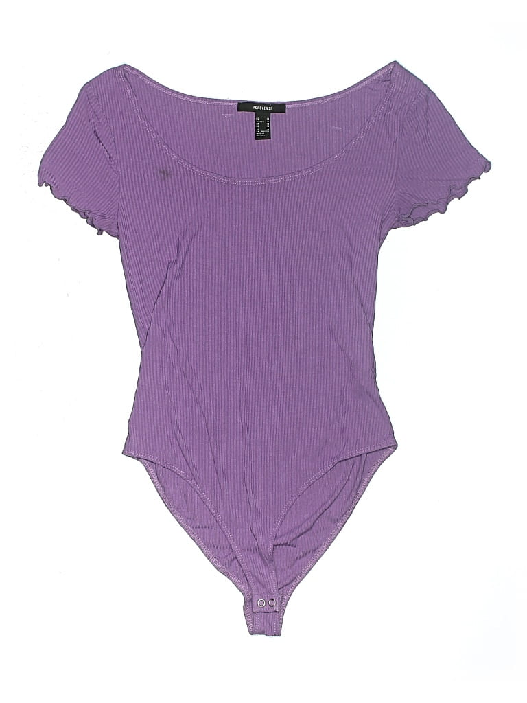 Pre-owned Forever 21 Bodysuit In Purple