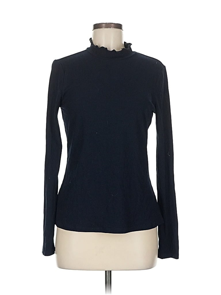 Pre-owned Modcloth Long Sleeve Turtleneck In Blue