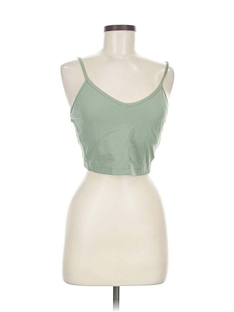 Assorted Brands Tank Top Green Strapless Neckline Tops