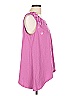 Garnet Hill Pink Sleeveless Blouse Size L - photo 4