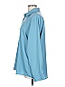 Unbranded 100% Polyester Solid Blue Long Sleeve Blouse Size L - photo 5