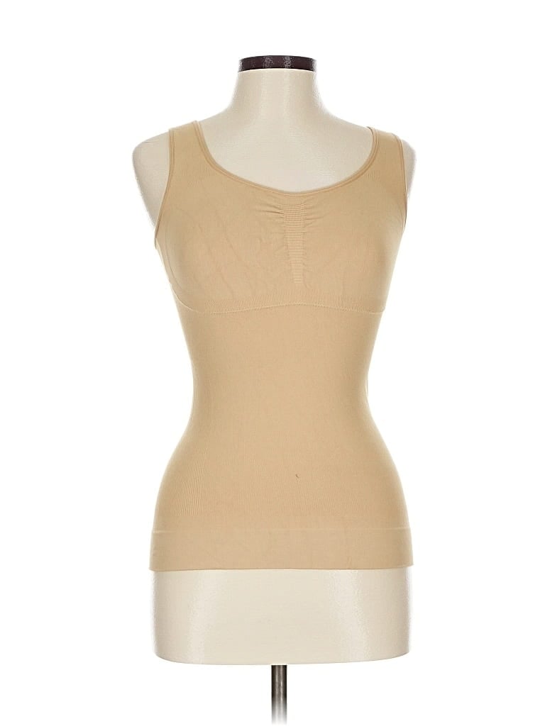 Pre-owned Unbranded Sleeveless T-shirt In Brown