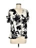 Beacon 100% Polyester Ivory Short Sleeve Blouse Size M - photo 1