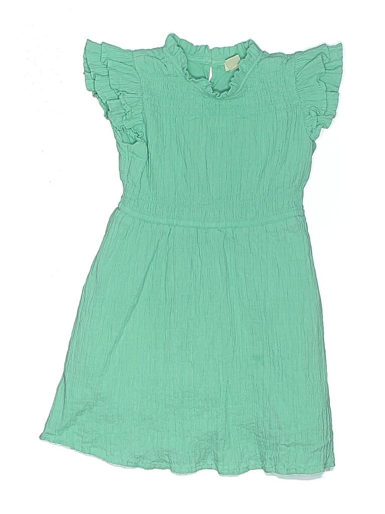 Pre-owned Crewcuts Outlet Kids' Dress In Green