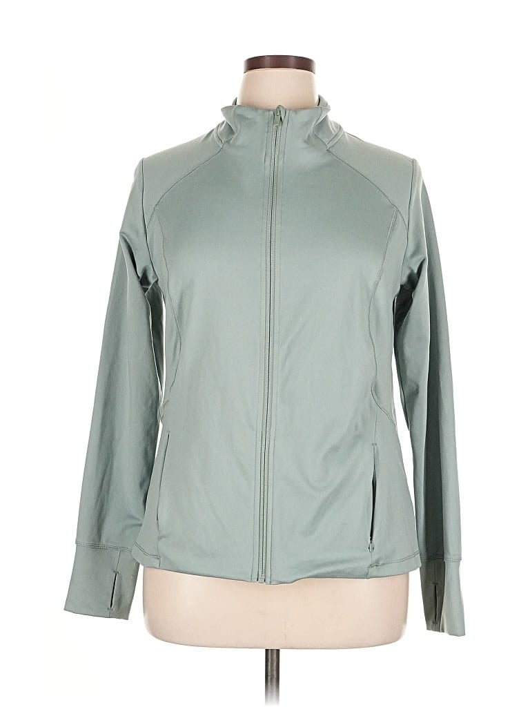 Pre-owned All In Motion Track Jacket In Green