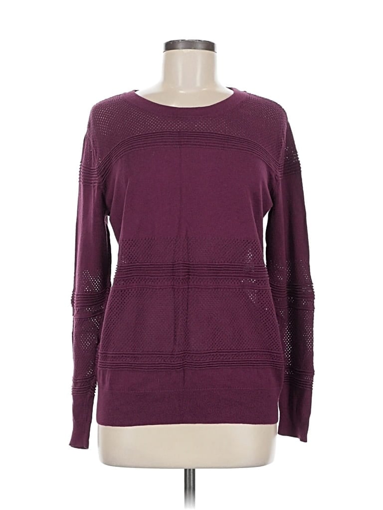 Pre-owned Market & Spruce Pullover Sweater In Burgundy