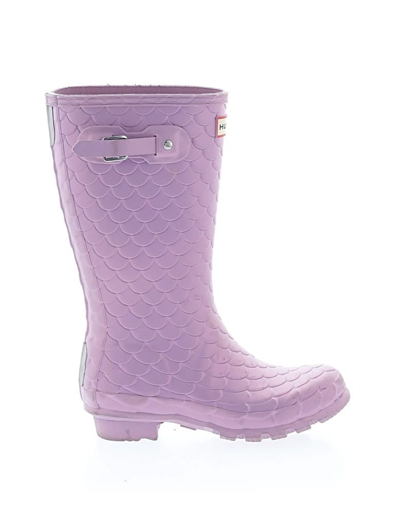 Pre-owned Hunter Kids' Rain Boots In Purple