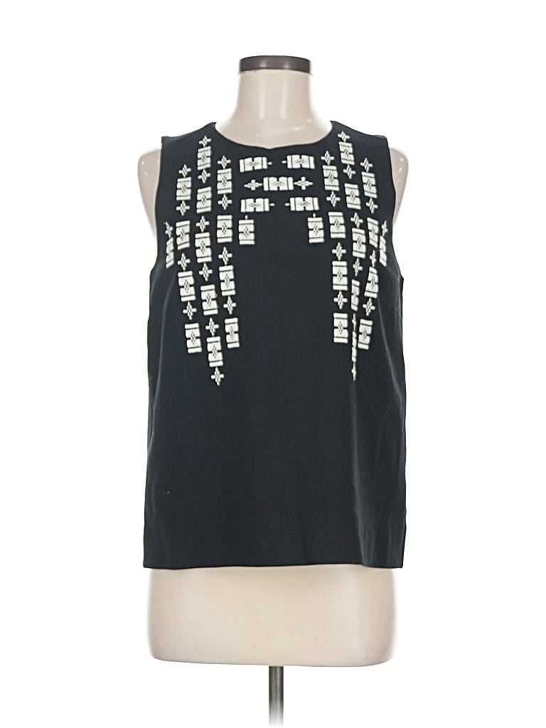 Pre-owned Madewell Sleeveless Blouse In Black