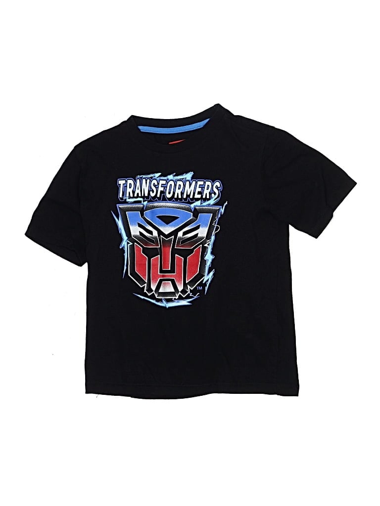 Pre-owned Transformers Kids' Short Sleeve T-shirt In Black