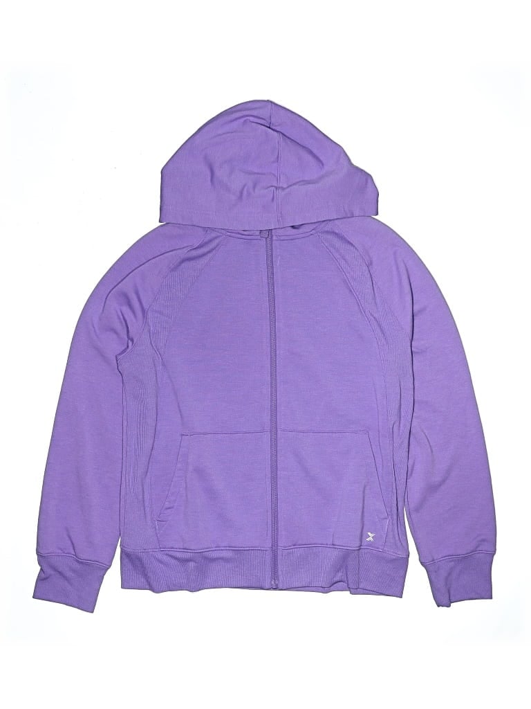 Pre-owned Xersion Kids' Zip Up Hoodie In Purple