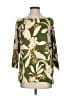 Colleen Lopez 100% Polyester Floral Tropical Green 3/4 Sleeve Blouse Size S - photo 1