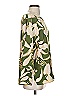 Colleen Lopez 100% Polyester Floral Tropical Green 3/4 Sleeve Blouse Size S - photo 4