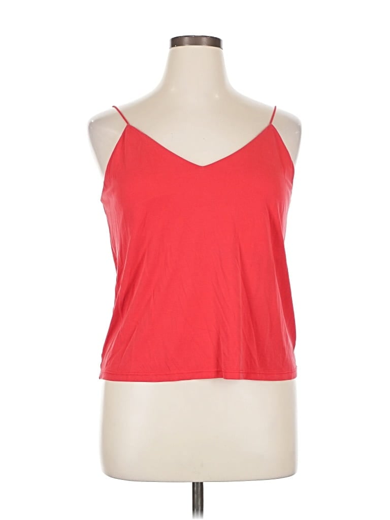 Pre-owned Maurices Tank Top Red Halter Neckline Tops