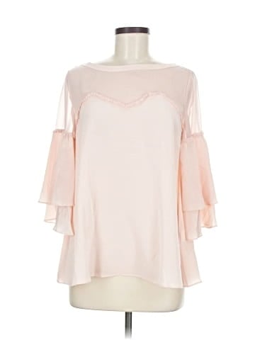 Raoul 3/4 Sleeve Silk Top (view 1)
